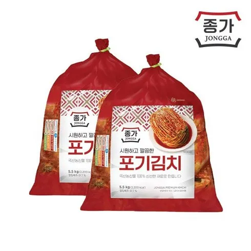 종가 중부식 포기김치 11kg (5.5kg X 2 압도적인 퀄리티! TOP9